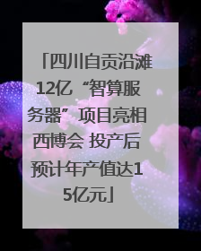 四川自贡沿滩12亿“智算服务器”项目亮相西博会 投产后预计年产值达15亿元