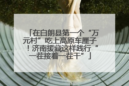 在白朗县第一个“万元村”吃上高原车厘子！济南援藏这样践行“一茬接着一茬干”