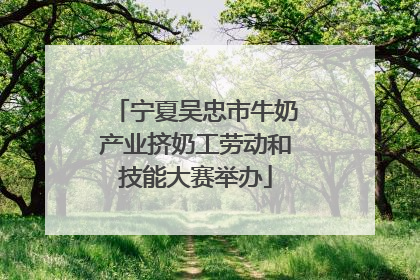 宁夏吴忠市牛奶产业挤奶工劳动和技能大赛举办