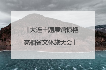 大连主题展馆惊艳亮相省文体旅大会