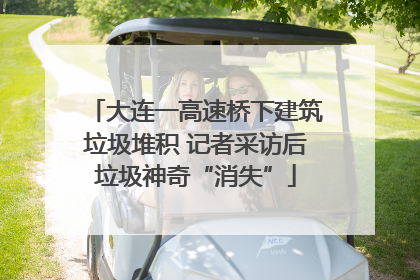 大连一高速桥下建筑垃圾堆积 记者采访后垃圾神奇“消失”