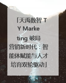 天禹数智 TY Marketing 破局营销新时代：智能体赋能与人才培育双轮驱动