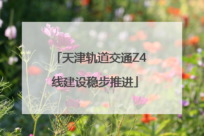 天津轨道交通Z4线建设稳步推进
