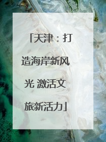 天津：打造海岸新风光 激活文旅新活力