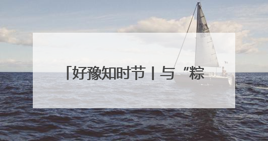 好豫知时节丨与“粽”不“童”的端午