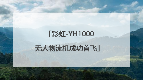 彩虹-YH1000无人物流机成功首飞