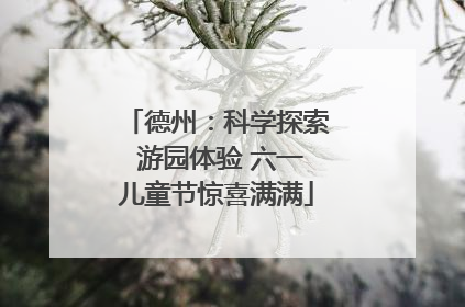 德州：科学探索 游园体验 六一儿童节惊喜满满