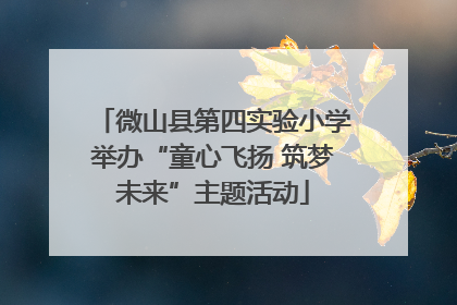微山县第四实验小学举办“童心飞扬 筑梦未来”主题活动
