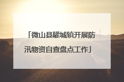 微山县驩城镇开展防汛物资自查盘点工作