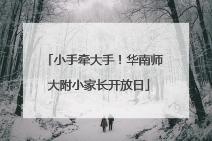 小手牵大手！华南师大附小家长开放日