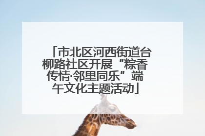 市北区河西街道台柳路社区开展“粽香传情·邻里同乐”端午文化主题活动