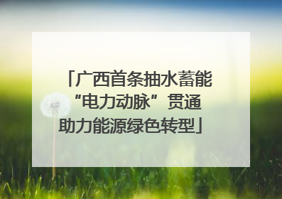 广西首条抽水蓄能“电力动脉”贯通 助力能源绿色转型