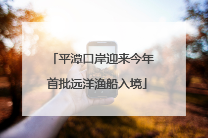 平潭口岸迎来今年首批远洋渔船入境