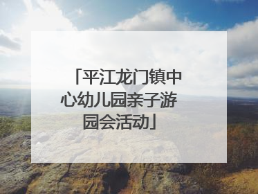 平江龙门镇中心幼儿园亲子游园会活动