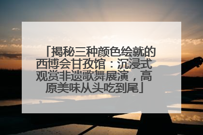 揭秘三种颜色绘就的西博会甘孜馆：沉浸式观赏非遗歌舞展演，高原美味从头吃到尾