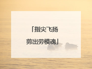 指尖飞扬 剪出劳模魂
