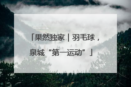 果然独家｜羽毛球，泉城“第一运动”