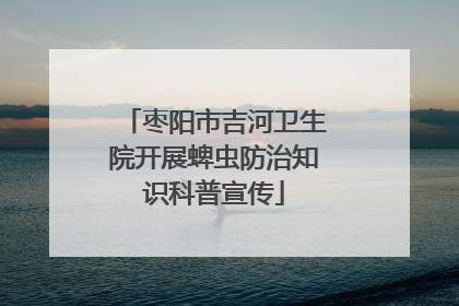 枣阳市吉河卫生院开展蜱虫防治知识科普宣传