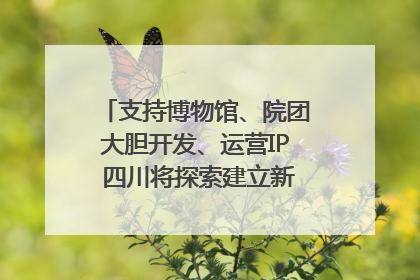 支持博物馆、院团大胆开发、运营IP 四川将探索建立新的收入分配激励机制｜新闻发布最前线