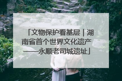 文物保护看基层｜湖南省首个世界文化遗产——永顺老司城遗址