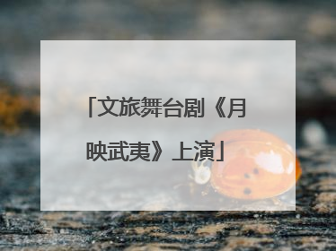 文旅舞台剧《月映武夷》上演
