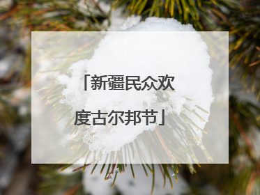 新疆民众欢度古尔邦节