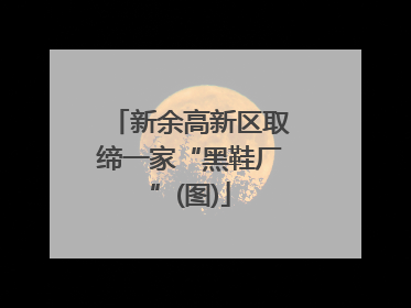 新余高新区取缔一家“黑鞋厂”(图)