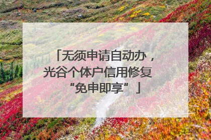 无须申请自动办，光谷个体户信用修复“免申即享”