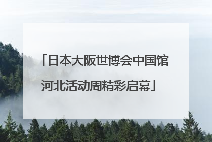 日本大阪世博会中国馆河北活动周精彩启幕