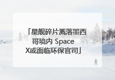星舰碎片溅落墨西哥境内 SpaceX或面临环保官司