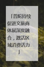 普陀持续促进文旅商体展深度融合，激活区域消费活力