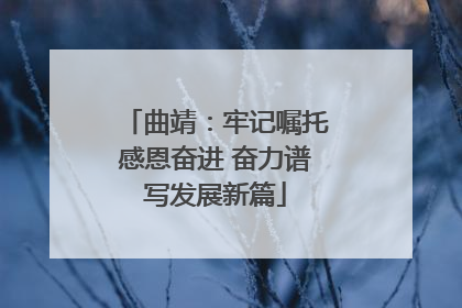 曲靖：牢记嘱托感恩奋进 奋力谱写发展新篇