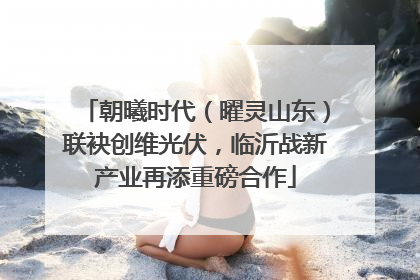 朝曦时代（曜灵山东）联袂创维光伏，临沂战新产业再添重磅合作