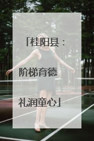 桂阳县：阶梯育德 礼润童心