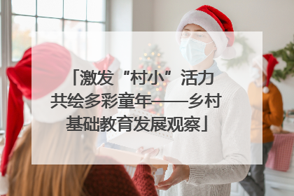 激发“村小”活力 共绘多彩童年——乡村基础教育发展观察