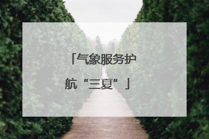 气象服务护航“三夏”