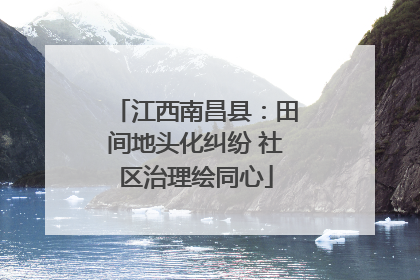 江西南昌县：田间地头化纠纷 社区治理绘同心