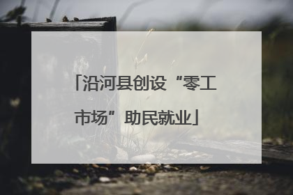 沿河县创设“零工市场”助民就业