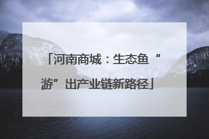 河南商城：生态鱼“游”出产业链新路径