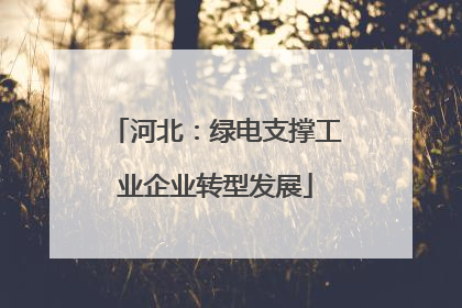 河北：绿电支撑工业企业转型发展