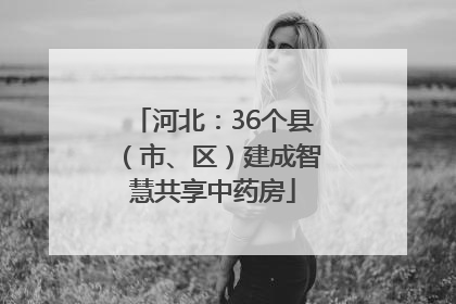 河北：36个县（市、区）建成智慧共享中药房