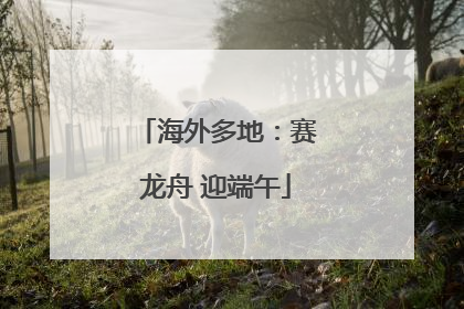 海外多地：赛龙舟 迎端午
