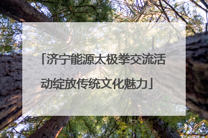 济宁能源太极拳交流活动绽放传统文化魅力