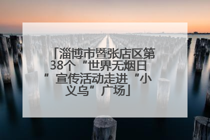 淄博市暨张店区第38个“世界无烟日”宣传活动走进“小义乌”广场