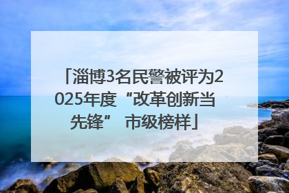 淄博3名民警被评为2025年度“改革创新当先锋” 市级榜样