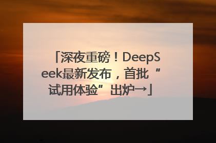 深夜重磅！DeepSeek最新发布，首批“试用体验”出炉→