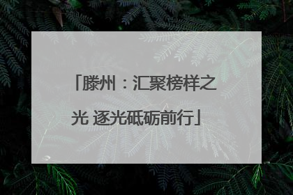 滕州：汇聚榜样之光 逐光砥砺前行