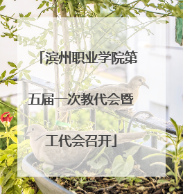 滨州职业学院第五届一次教代会暨工代会召开