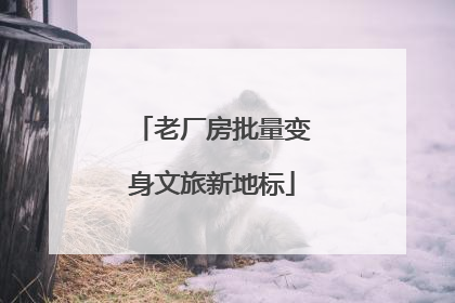 老厂房批量变身文旅新地标