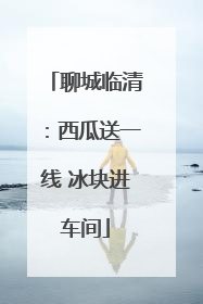 聊城临清：西瓜送一线 冰块进车间